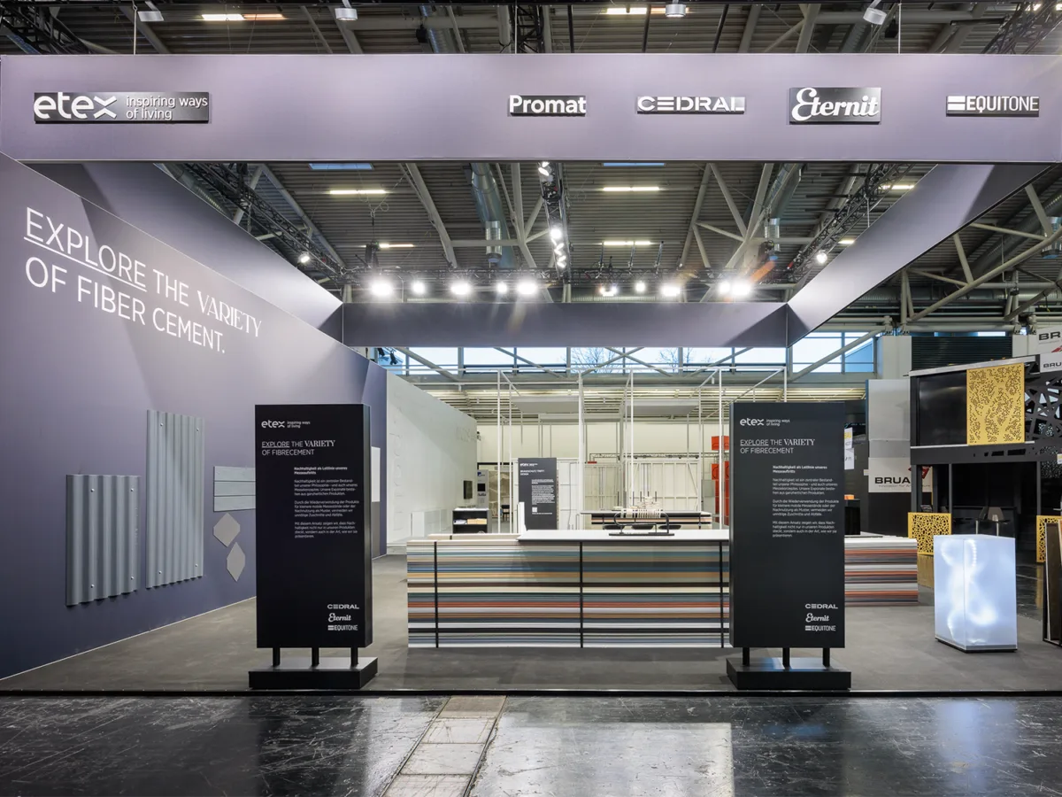Architekt:innengerechter Messeauftritt für Etex Germany Exteriors auf der BAU 2025 - Galerie 2