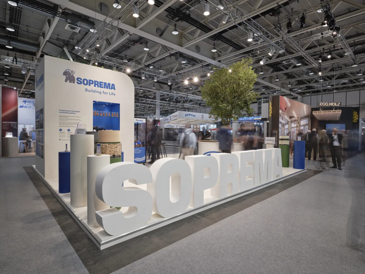 Messestand & Kommunikation für *Soprema* auf der Swissbau 2026 in Basel - Galerie 1