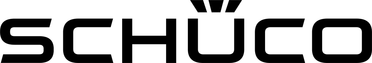Logo von Schüco, Anbieter von Fenster-, Tür- und Fassadensystemen