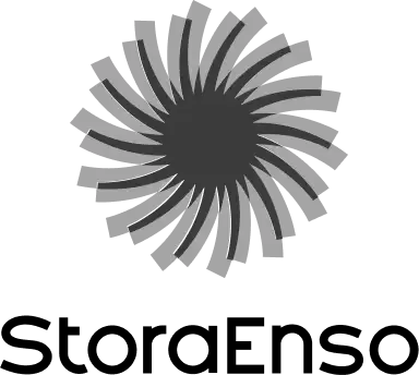 Logo von Stora Enso, Anbieter nachwachsender Baustoffe und Holzlösungen